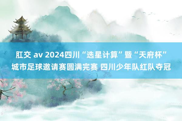 肛交 av 2024四川“选星计算”暨“天府杯”城市足球邀请赛圆满完赛 四川少年队红队夺冠